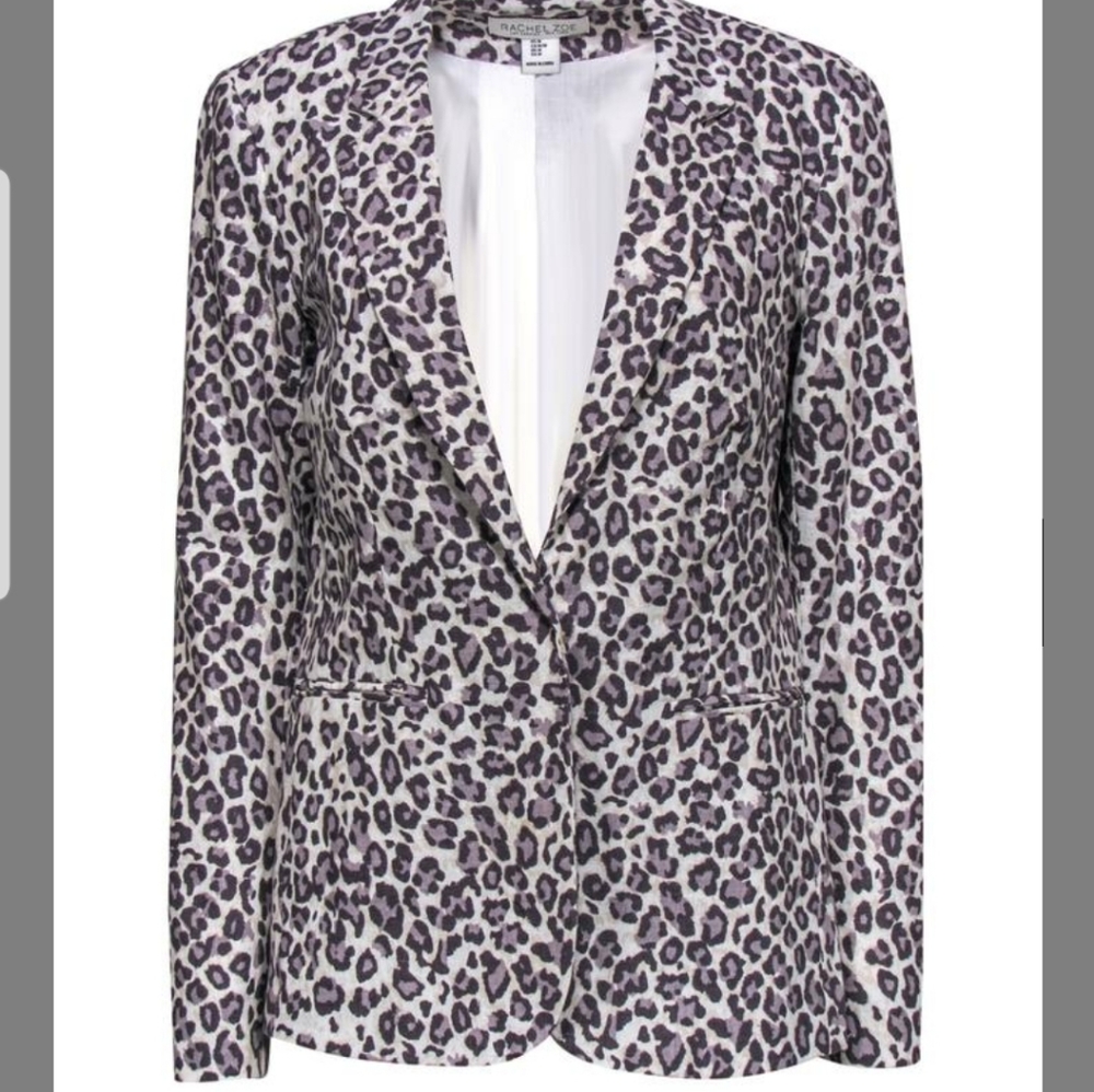 Rachael Zoe Animal Print Blazer, Sz M